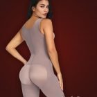 3 row hook closure sleeveless full body shaper with open stall new side view