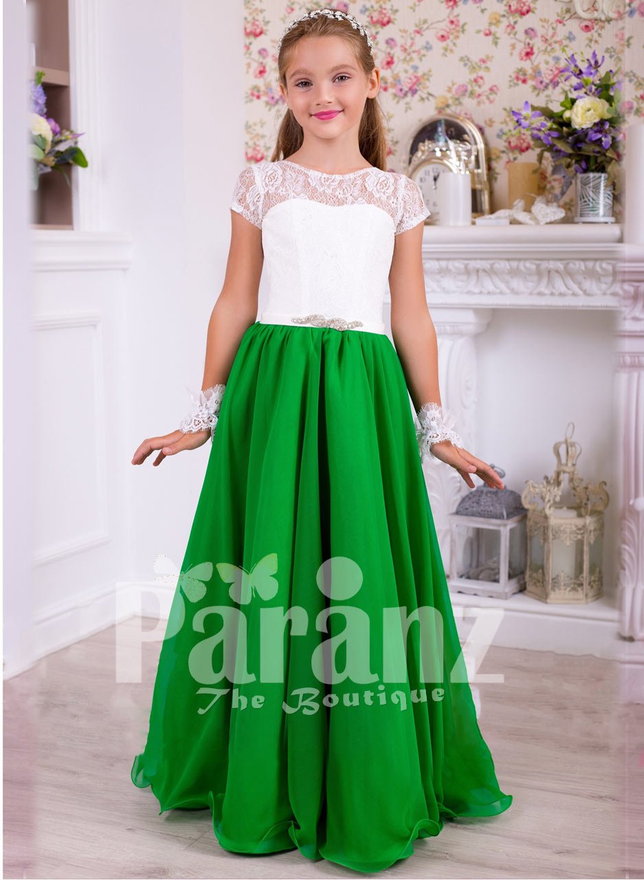 ASOS DESIGN Petite cotton poplin pintuck yoke mini skater dress in bottle  green | ASOS