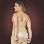 Butt enhancing tummy slimming open bust body shaper with front zipper closure new women