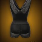 Delicate yet rich lace work multi-layer tummy slimming body shaper raw view (2)