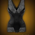 Delicate yet rich lace work multi-layer tummy slimming body shaper raw view (3)