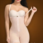Open-bust style buckle control front hook closure body shaper new view