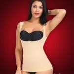 Open-bust style elastic sleeve high waist correcting body shaper new