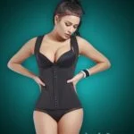 Open-bust style front hook closure custom fit underwear body shaper New view