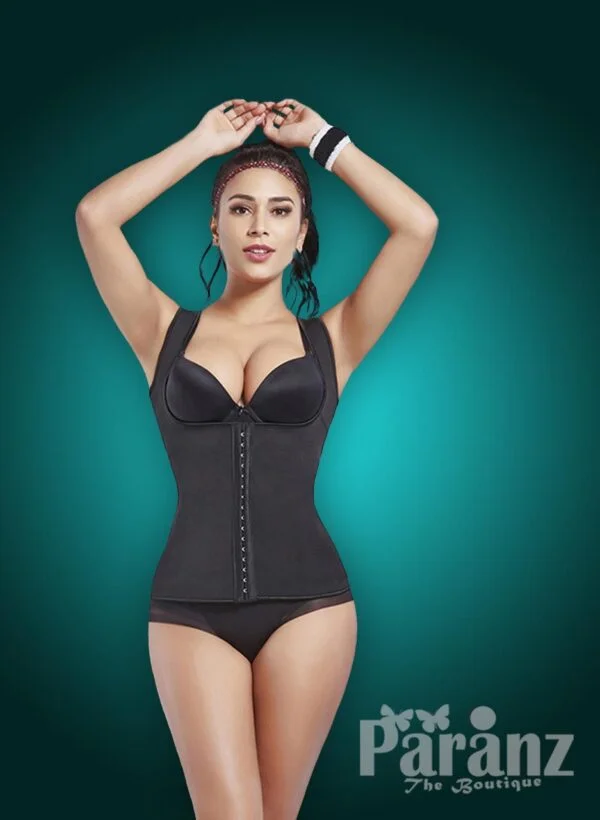 Open-bust style front hook closure custom fit underwear body shaper new