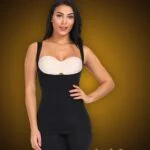 Open-bust style high waist correcting full body shaper in black new