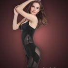 Open-bust style multi layer tummy slimming body shaper new side view