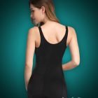 Open-bust style soft and smooth fabric high waist slimming body shaper new back side views