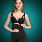 Open-bust style soft and smooth fabric high waist slimming body shaper new views