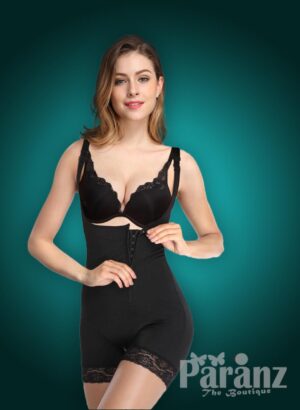 Open-bust style soft and smooth fabric high waist slimming body shaper new views