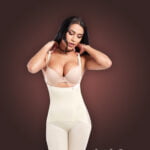 Open bust style tummy slimming body shaper with front zipper closure new views (3)