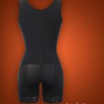 Sleeveless 3 rows front hook closure full body shaper for women raw view (1)