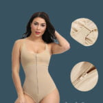 Sleeveless and comfortable front zipper closure underwear body shaper new for women