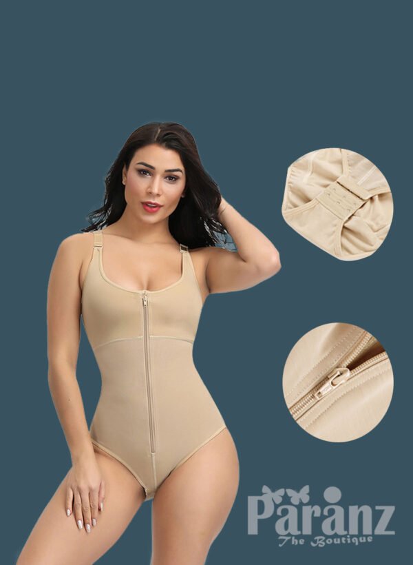 Sleeveless and comfortable front zipper closure underwear body shaper new for women