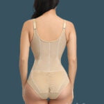 Sleeveless and comfortable front zipper closure underwear body shaper new for women back sideview
