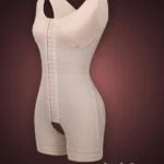 Sleeveless front hook closure custom fit tummy slimming body shaper Raw view (3)