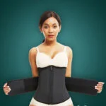 Soft and stretchable waist slimming hourglass shape creating waist cincher