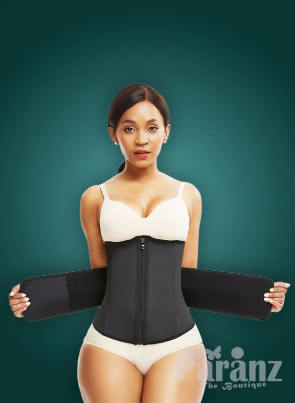 Soft and stretchable waist slimming hourglass shape creating waist cincher