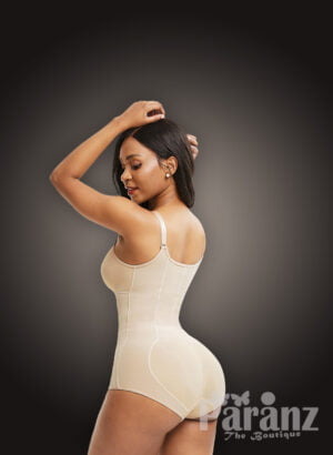 Strappy sleeve perfect underwear body shaper with tummy control and butt lifter New side view