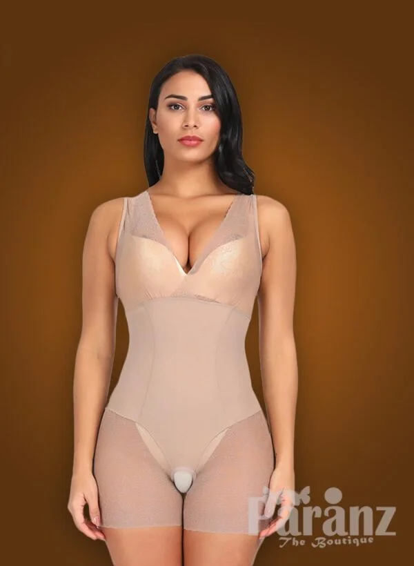 V cut neckline full body shaper with advanced waist slimming new