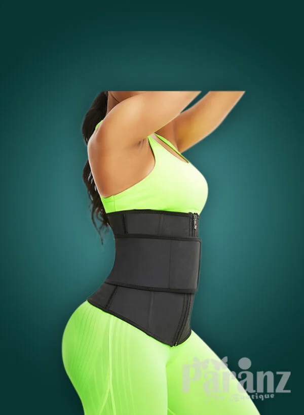 Waist slimming super comfortable hourglass shaper with two type custom closures side view new