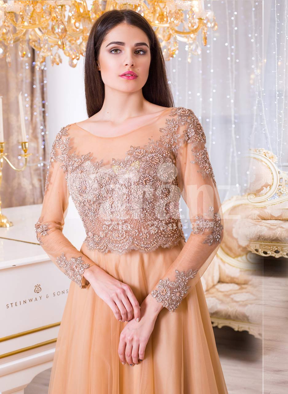 Camla Barcelona Peach Dress | Buy SIZE S Dress Online for | Glamly