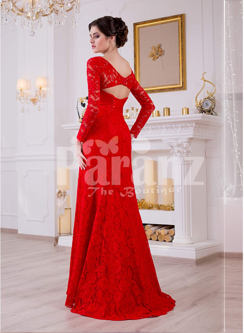 Simple And Elegant Red Dress With Side Split (Beautiful)