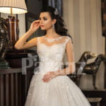 Womens pretty princess high volume tulle wedding gown in white