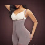 Women’s super slimming adjustable fabric underwear full body shaper in nude mauve new