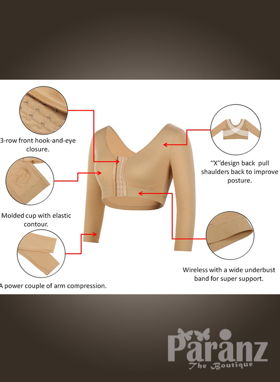 Lightweight cross posture corrector body shaper brassiere