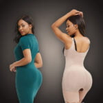 Seamless full body shaper with stunning tummy control and waist lifter new back side view '