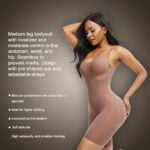 Women’s strappy tummy slimming and butt lifter full body shaper new side view