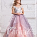 A brilliantly designed long formal dress for little girls