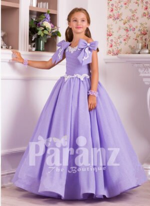 A long formal dress for little girls posh and elegant in design
