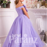 A long formal dress for little girls posh and elegant in design side view