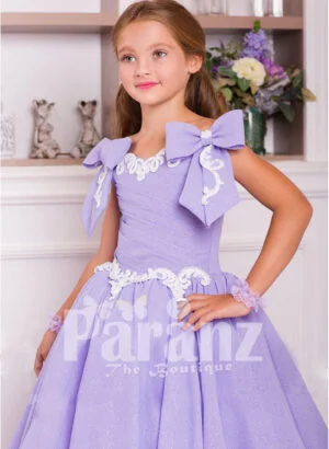 A long formal dress for little girls posh & elegant in design