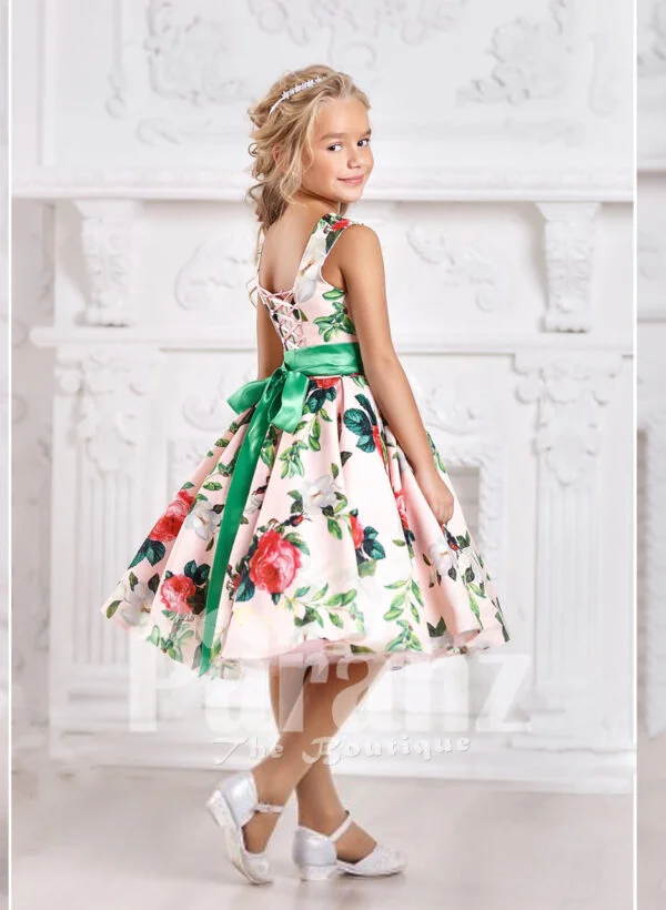 A plush dress for little girls that radiates grandeur side view