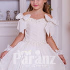A pristine white dress for little girls for formal parties & events