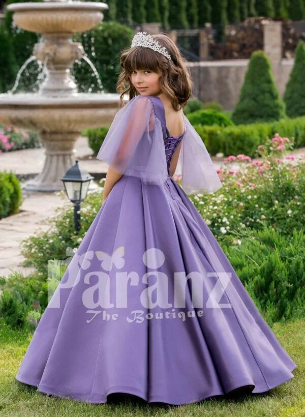 A regal dress for your little daughter to mark any formal gathering side view