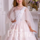 A white and long formal dress meant little girls