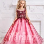 Add liveliness and warmth with this formal party dress for your little dame