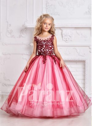 Add liveliness and warmth with this formal party dress for your little dame