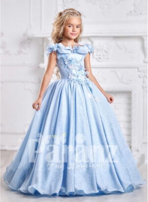 Formal blue dress for little girls to define their sophistication and grace