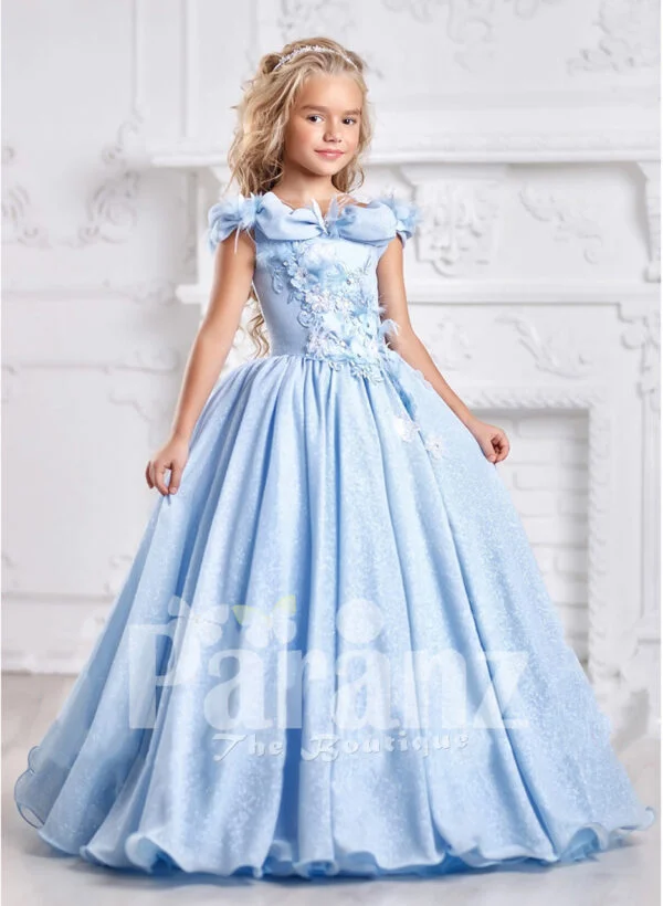 Formal blue dress for little girls to define their sophistication and grace