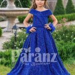 Let your daughter celebrate life with this true-blue formal party wear