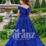 Let your daughter celebrate life with this true-blue formal party wear back side view