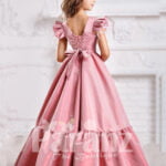The grand formal dress to make little girls appear dazzling and sophisticated back side view