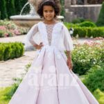 The white dress for little bridesmaids and other formal gatherings