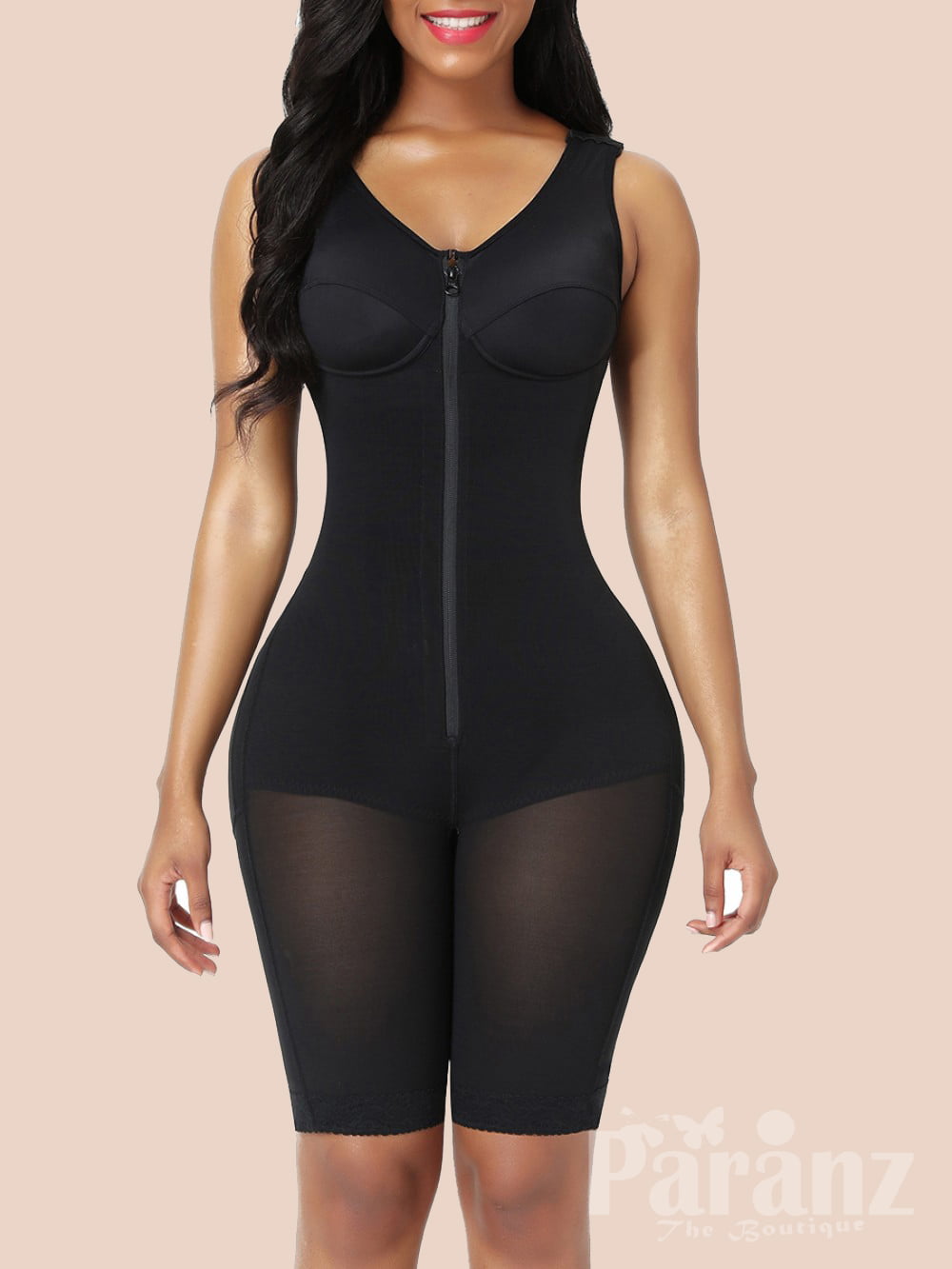 BoldShapes Women's Body Shapewear (Black) - Seamless Bodysuit - Tummy  Control, Open Bust, Open Crotch, Corset Design, High Waisted, Zipper  Closure Thigh Slimming Body Shaper (S - 10XL) (Small) : : Clothing
