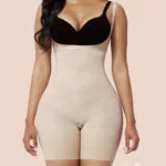 Nude Open Bust Shapewear Bodysuit Plus Size Flatten Tummy